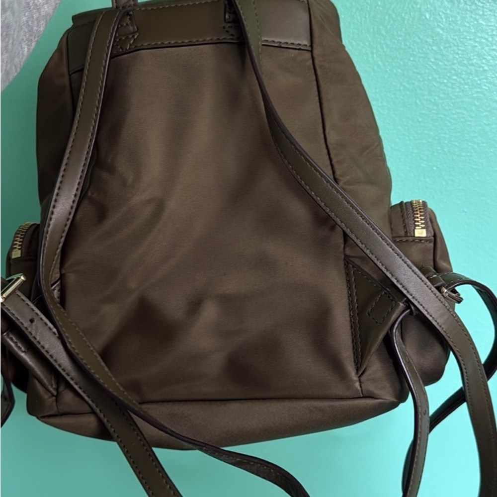 Michael Kors Dark Green Backpack - Picture 2 of 5